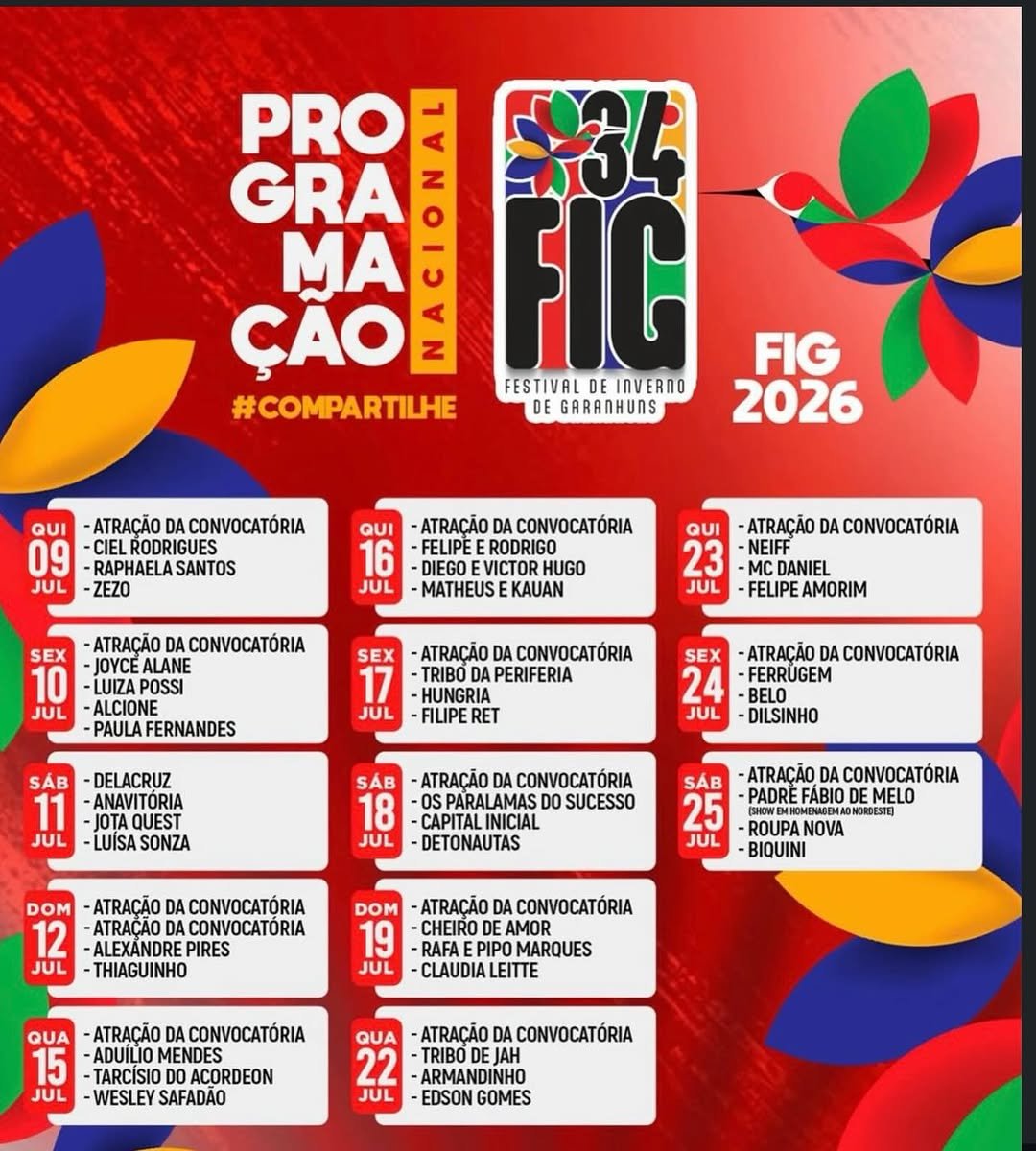 Festival de Inverno de Garanhuns 2026